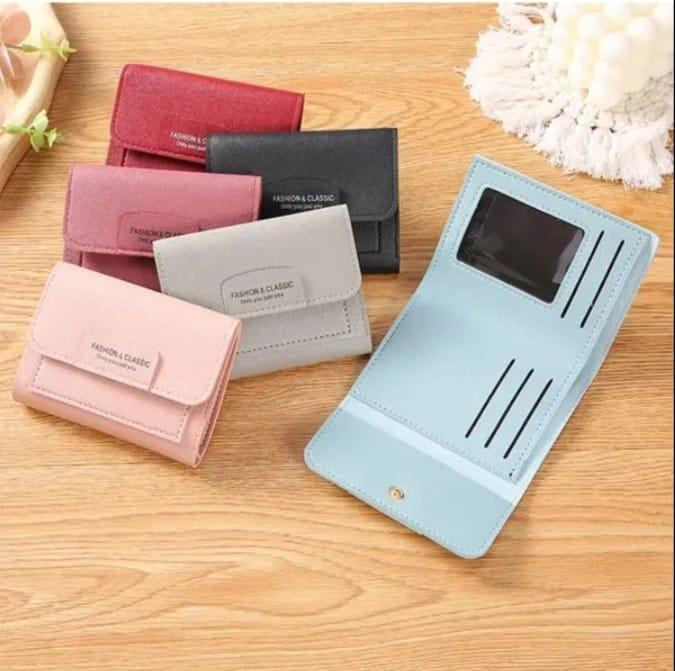 Tri Fold Wallet for Women with ID Window & Multiple Pockets