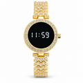 Digital Watch Gold Crystal Chain Strap for Women