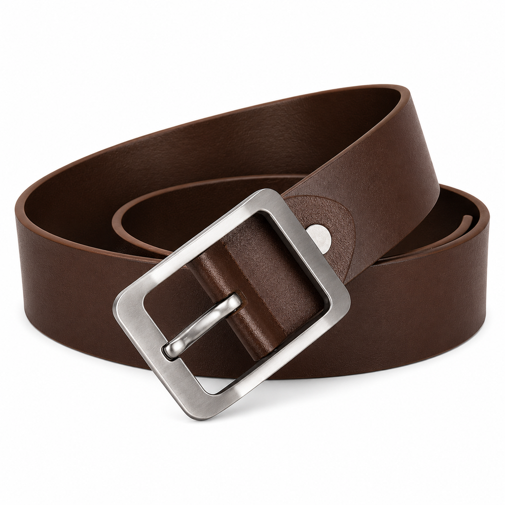 Men Vintage Pin Buckle Cowhide Belt