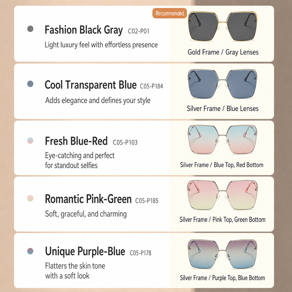 Women’s Gold Frame Polarized Sunglasses
