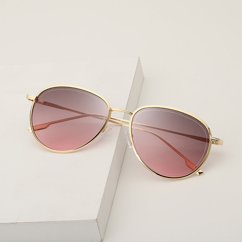 Women’s Aviator Sunglasses – Gold Frame UV Protection