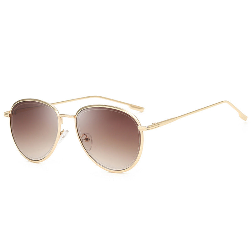 Women’s Aviator Sunglasses – Gold Frame UV Protection
